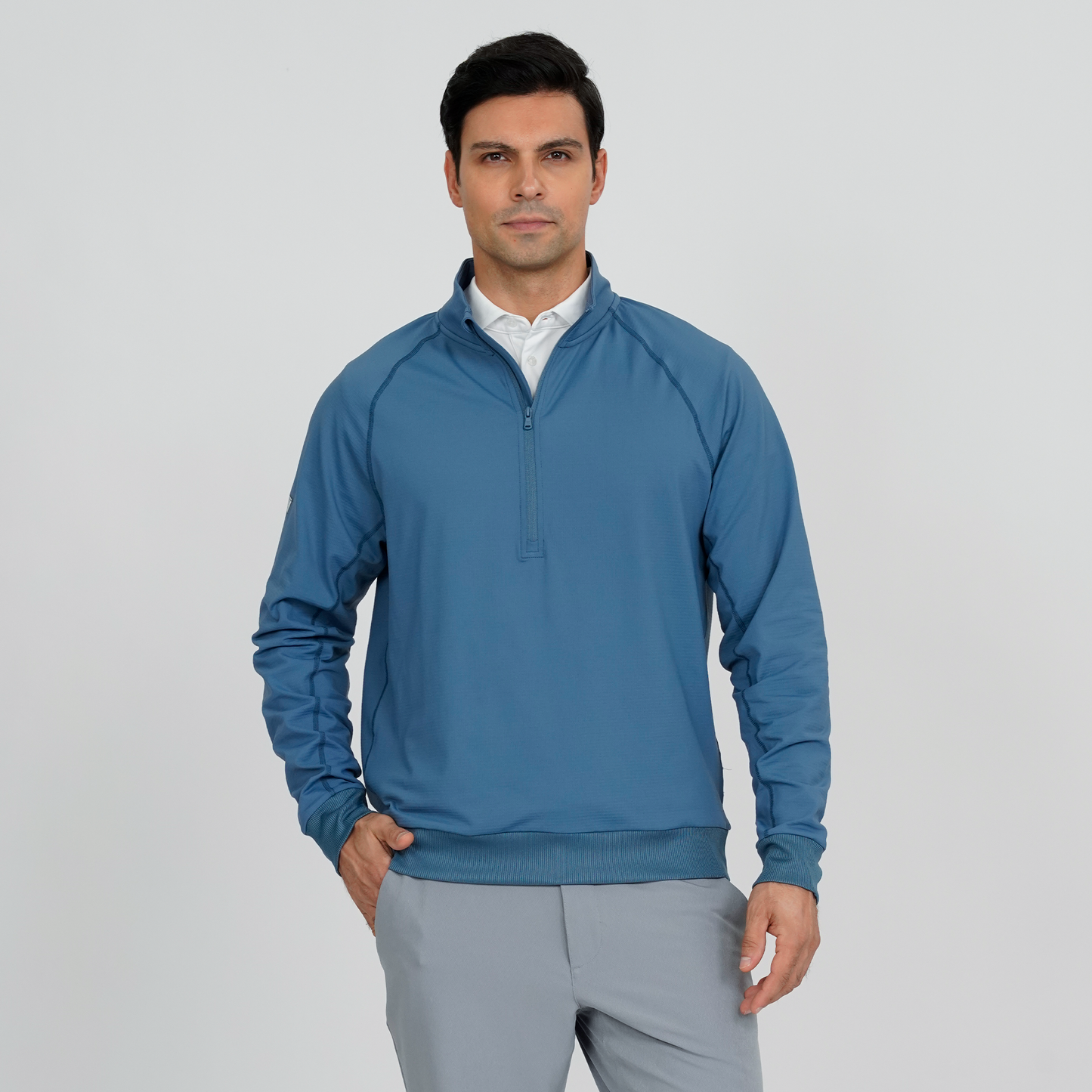 Edan Performance 1/2 Zip Blue Fusion