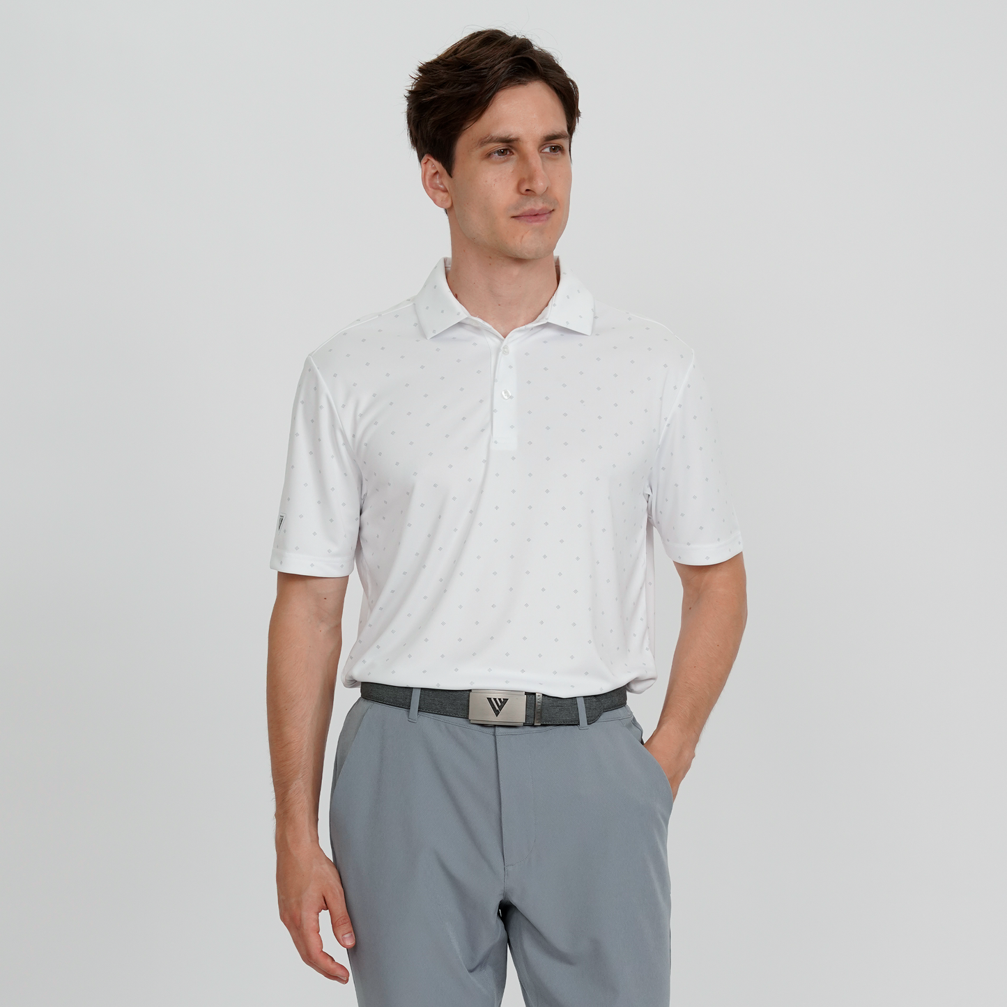 Inlay Performance Polo White