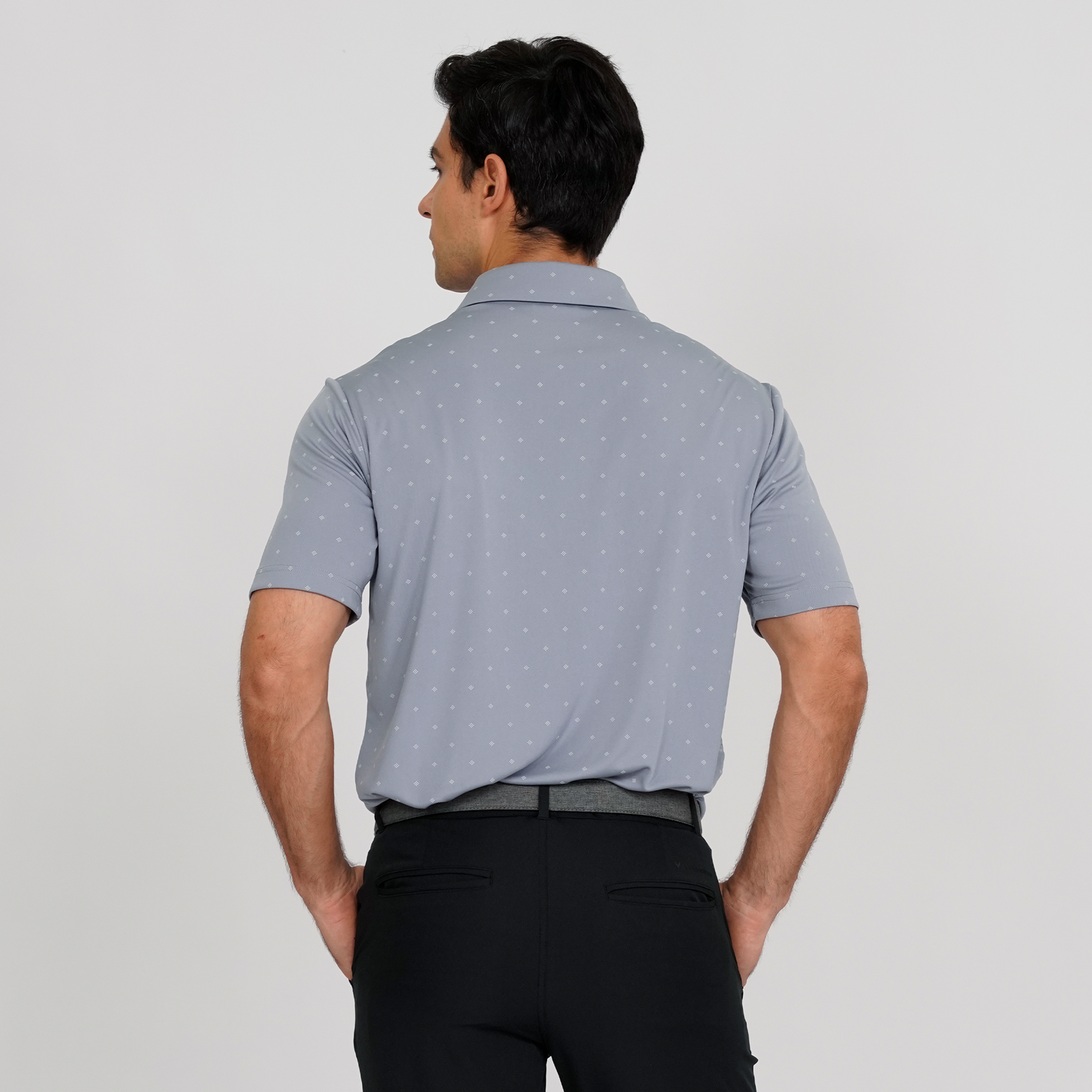 Inlay Performance Polo Pebble Grey