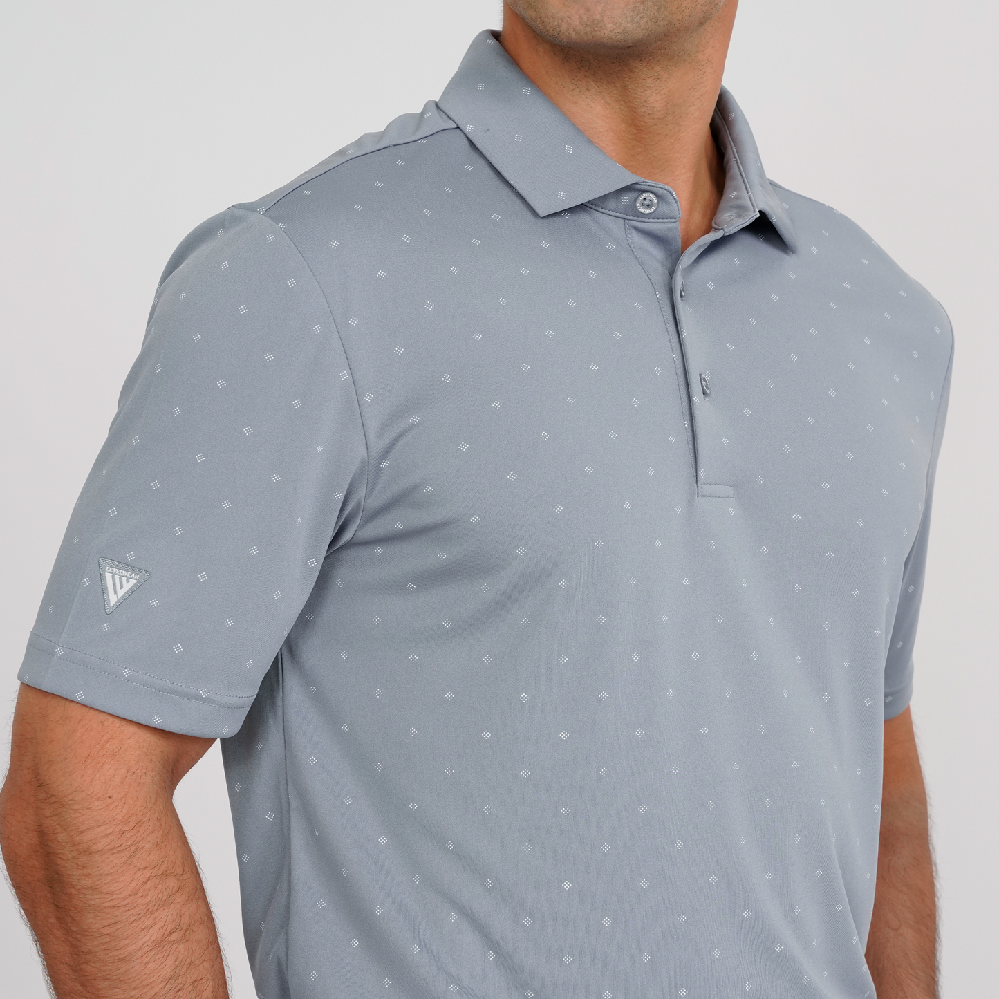 Inlay Performance Polo Pebble Grey
