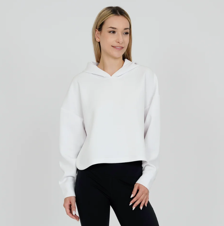 Ladies Verve Sponge Hoodie - White