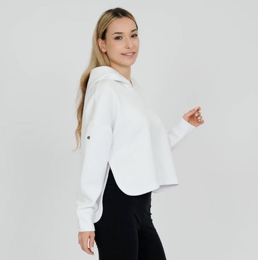 Ladies Verve Sponge Hoodie - White