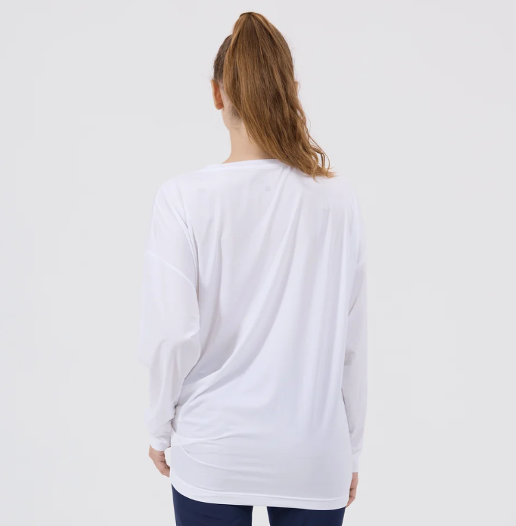 Ladies Verve Convert LS Tee - White