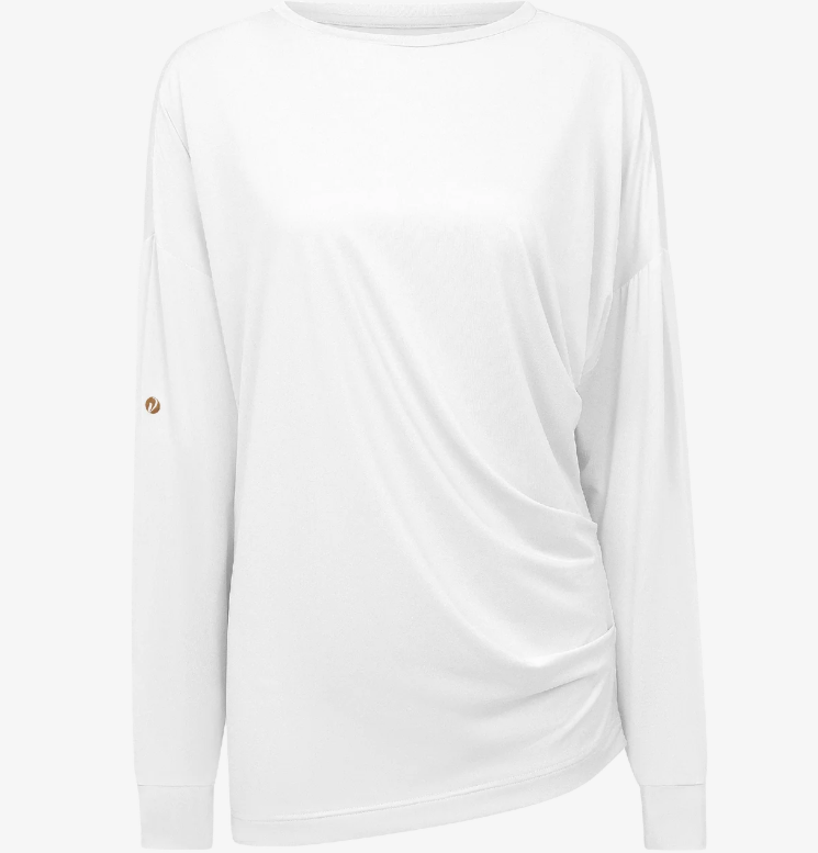 Ladies Verve Convert LS Tee - White