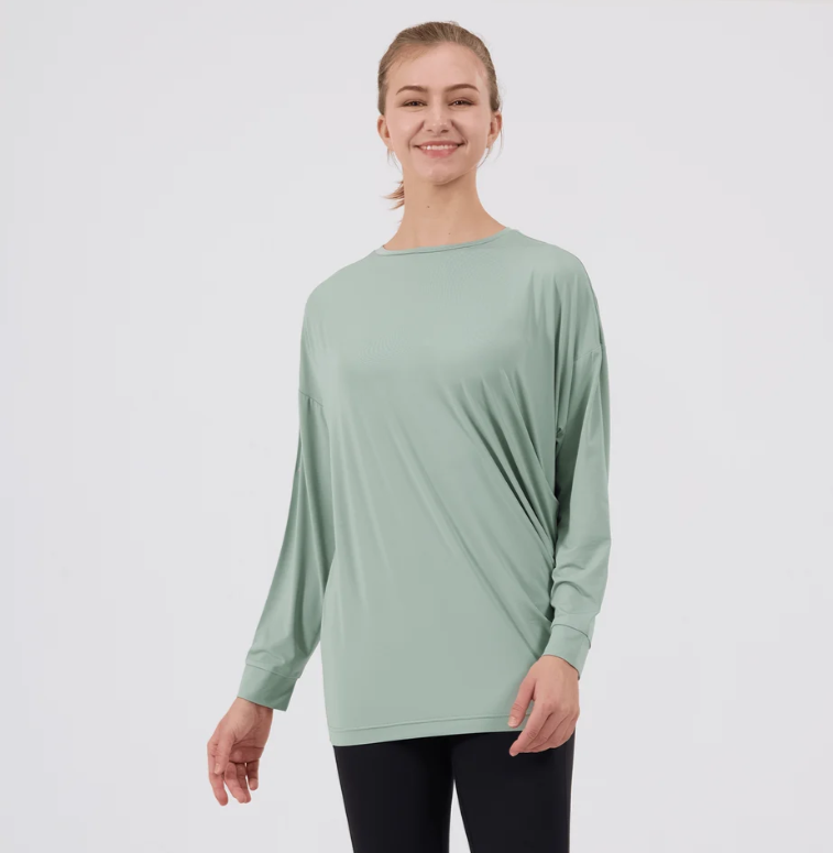 Ladies Verve Convert LS Tee - Sage