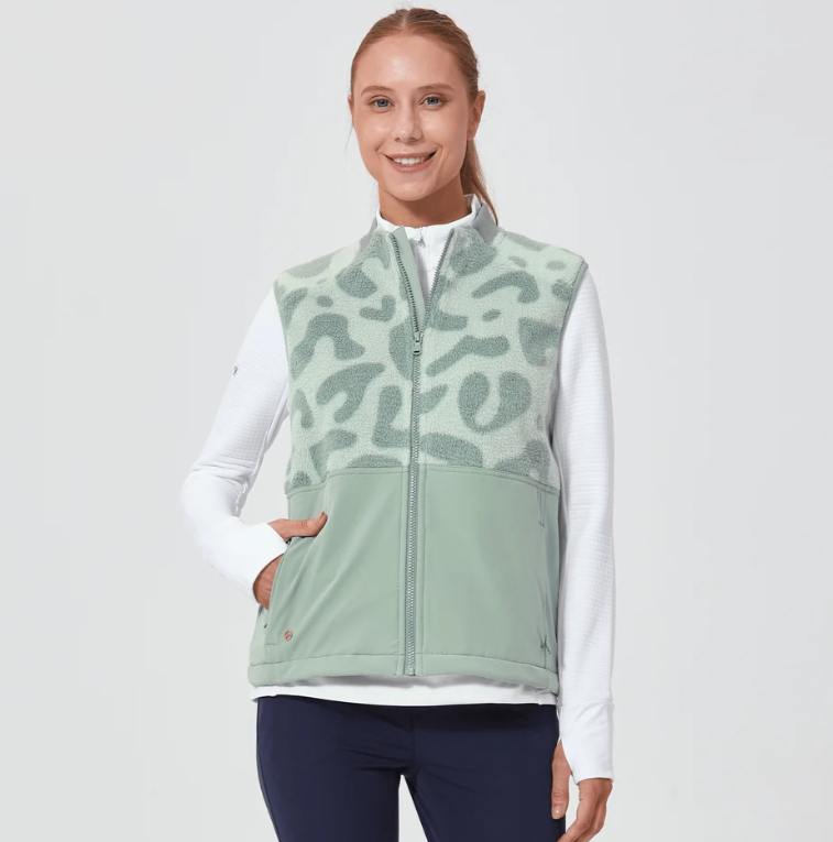 Ladies Verve Spot Vest - Sage