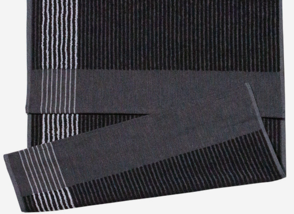 Caddy Towel Black/White