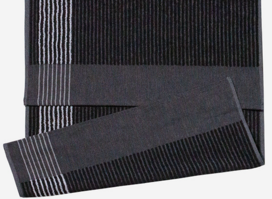 Caddy Towel Black/White