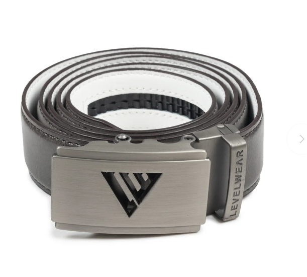 Players Leather Ratchet Belt - Grey