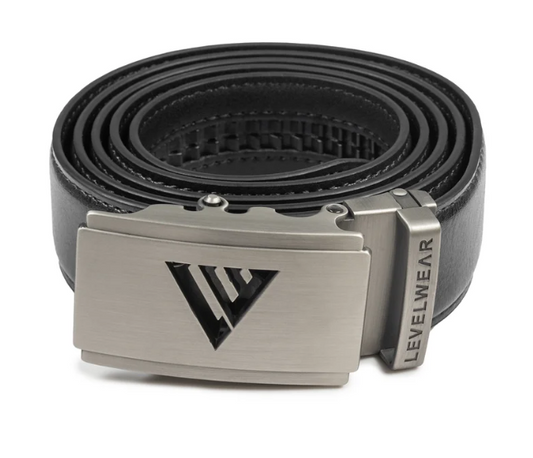Players Leather Ratchet Belt - Black